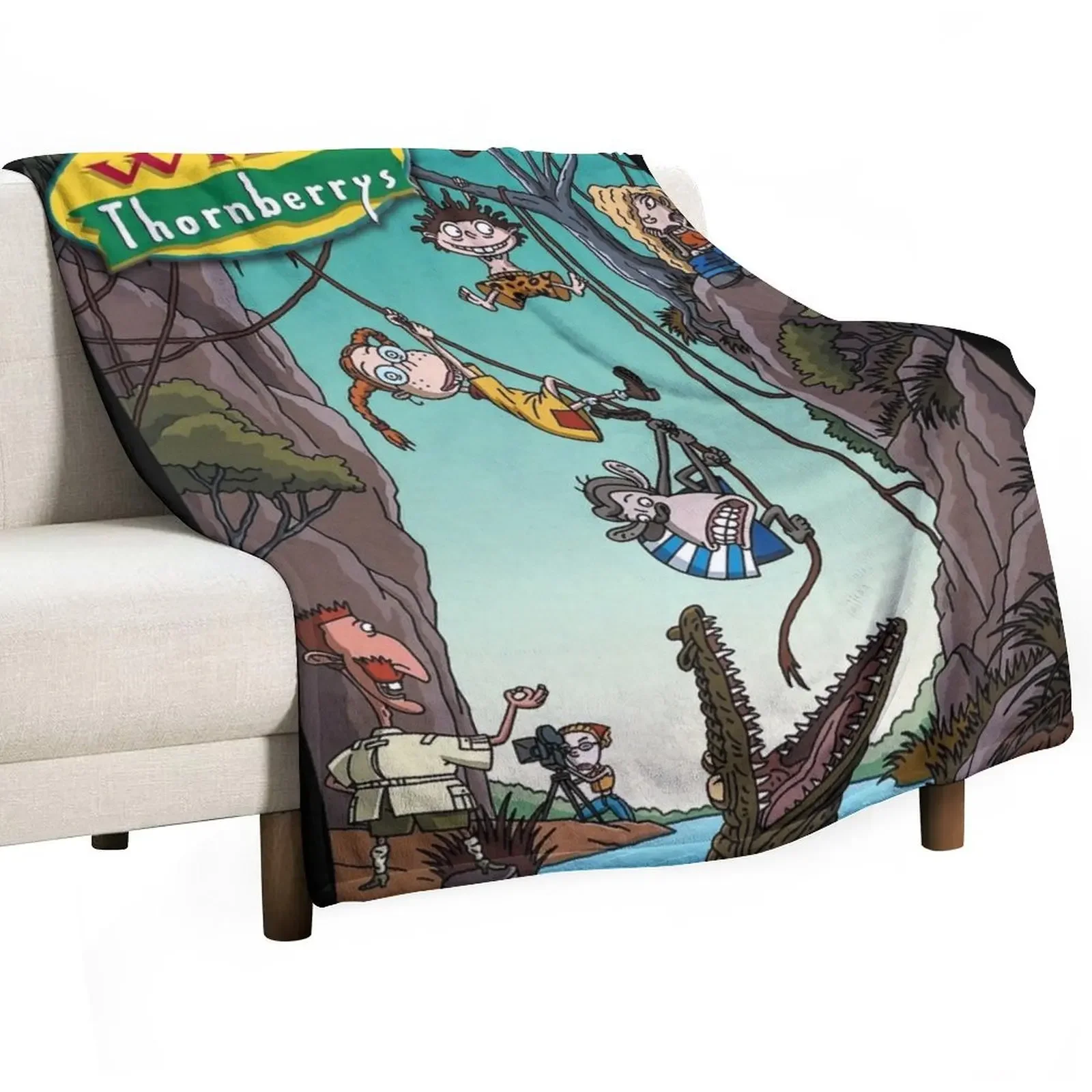 Christmas Throw Blanket - ワイルド・ソーンベリーズ スローブランケット カスタムソファ 装飾ソファ ブランケットとスローブランケット ハロウィン