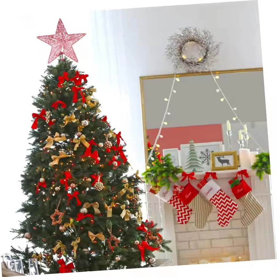 クリスマスペンタゴントップスター ツリートッパー 精巧なスタ - Star Tree Topper のレビューと価格