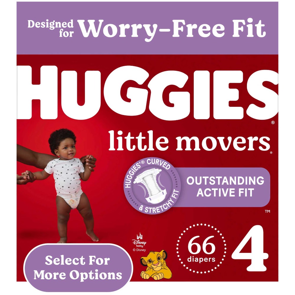 ハギーズ リトルムーバーズ サイズ4 おむつ 22～37ポン - Huggies Diaper Little Movers のレビューと価格